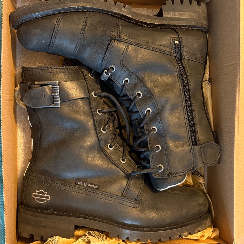 Harley-Davidson Black Waterproof Boots